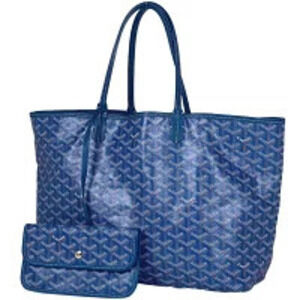 Goyard Saint Louis Reversible Shoulder Bag Tote Canvas Blue